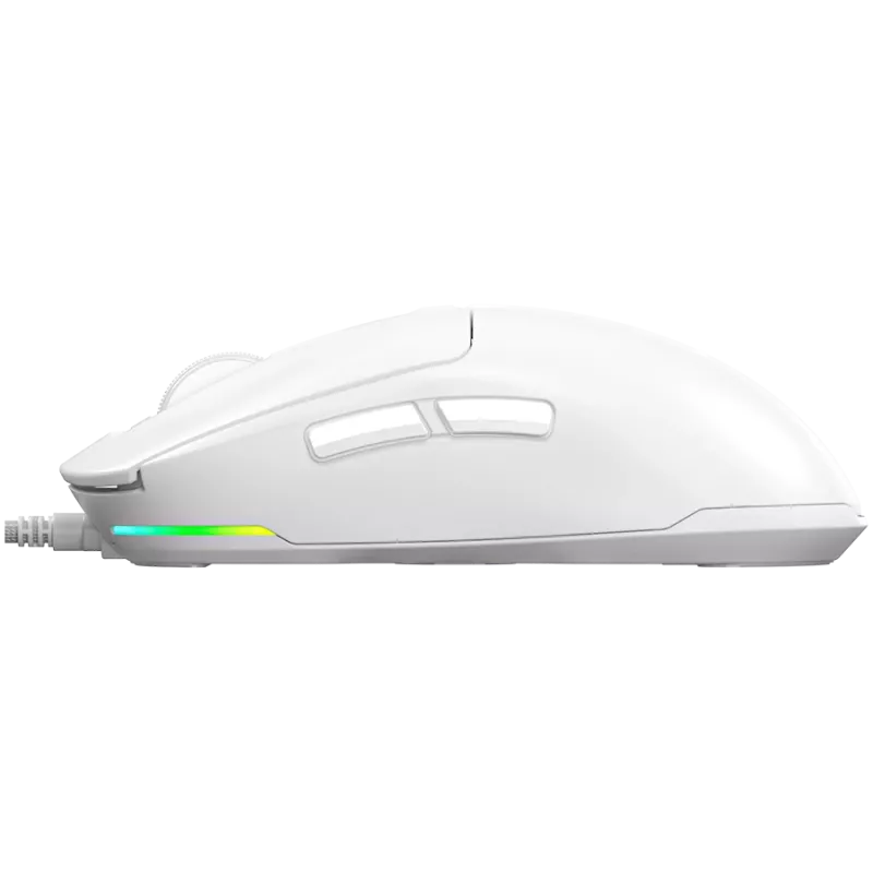 LORGAR MSA10, mouse gaming Ultralight Wired Advanced, bianco