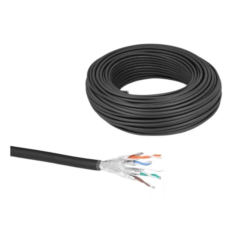 Cavo di rete DeLOCK 80597 nero Cat6a U/FTP 50m