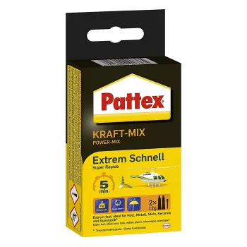 Pattex adesivo bicomponente Power Mix, 2 pz × 12 g