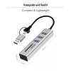 Hub USB 3.0 USB-A, slot SD/microSD, 2in1