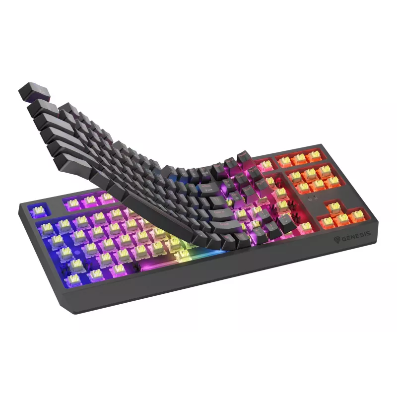 Tastiera GENESIS Thor 230 TKL gaming USB + RF wireless + Bluetooth QWERTY inglese USA nero