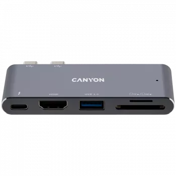 Hub CANYON DS-5 5in1 Thunderbolt 3 4K grigio siderale