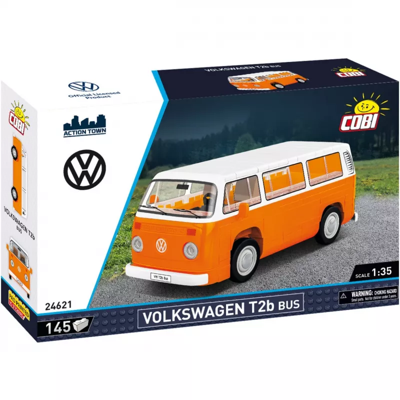 Kit di montaggio Cobi Volkswagen T2b Bus arancione, scala 1:35, kit