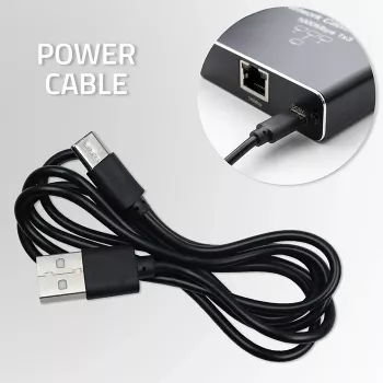 Mini switch Ethernet QOLTEC 52293 1x4 RJ45, splitter di rete unmanaged 1-in 4-out