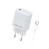 Caricabatterie 20W USB-C + cavo USB-C bianco