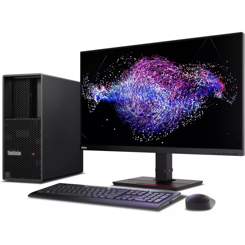 Lenovo ThinkStation P3 Tower Gen 2 Intel Core Ultra 9 285K 64 GB 1 TB SSD Windows 11 Pro workstation nero