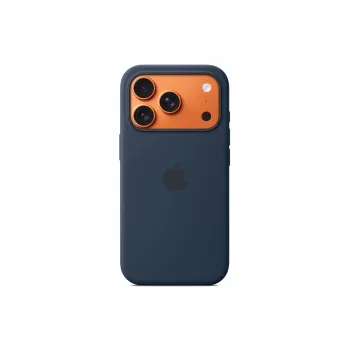 Custodia in silicone Apple iPhone 17 Pro MagSafe Midnight blu scuro