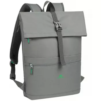 Zaino city Rivacase Gremio grigio poliestere rPET 280x135x430mm