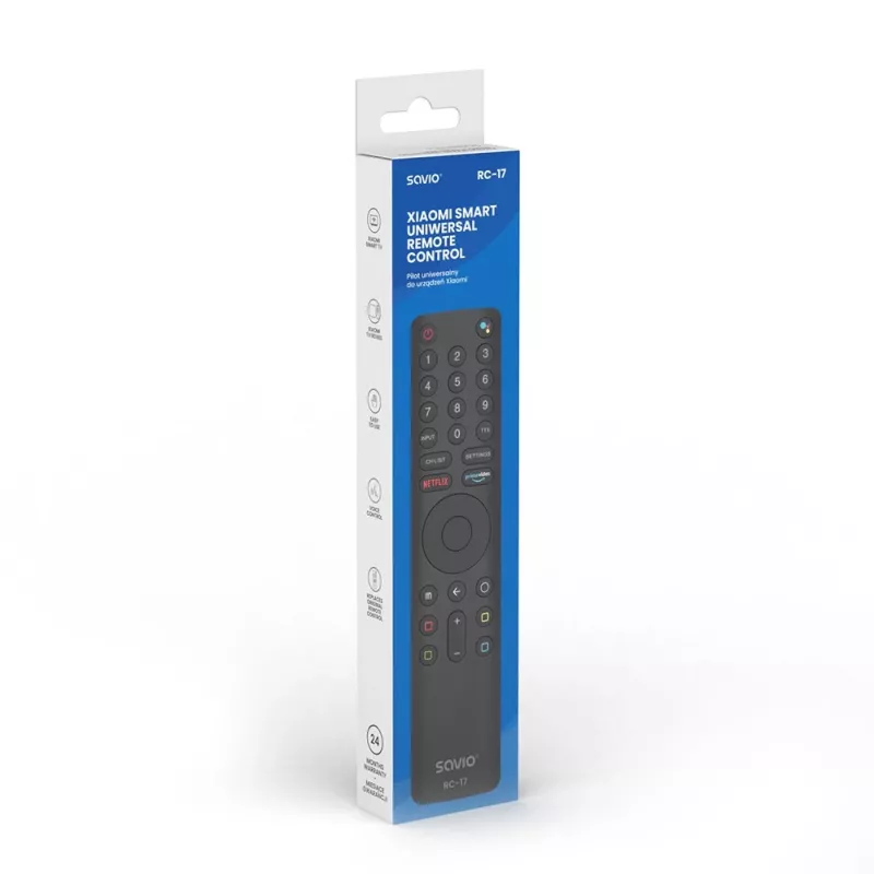 Telecomando universale / di ricambio SAVIO RC-17 per Xiaomi Smart TV