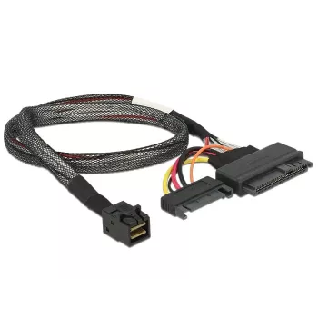 Cavo Delock SFF-8643 connettore maschio > U.2 SFF-8639 connettore femmina + connettore alimentazione SATA 50 cm (84819)