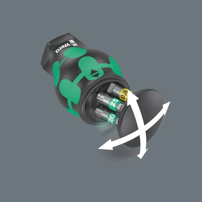 Kraftform compact Stubby Magazin 1 set di punte (nero/verde, 7 pezzi)