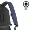 Zaino per il tempo libero XDDESIGN Bobby Soft con scomparto laptop 15,6 inch, 16 l, blu navy, PET