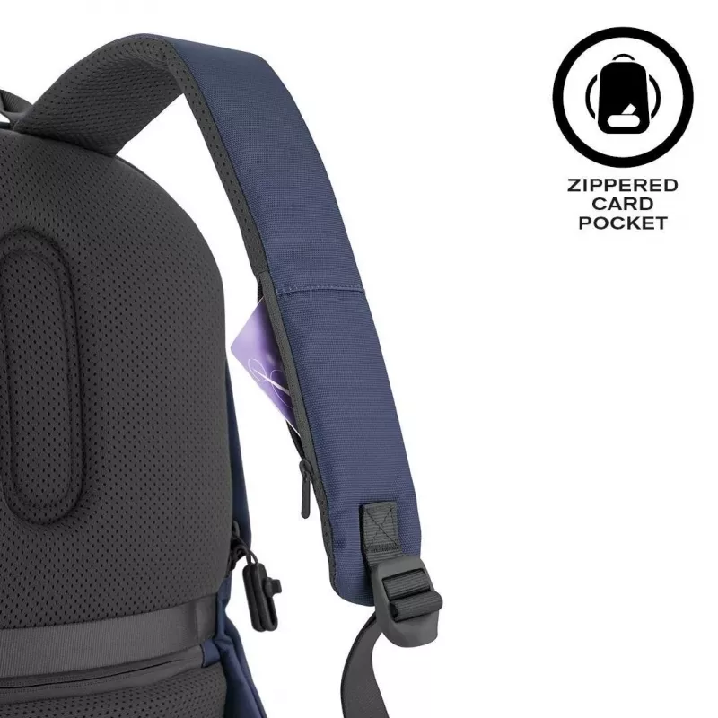 Zaino per il tempo libero XDDESIGN Bobby Soft con scomparto laptop 15,6 inch, 16 l, blu navy, PET