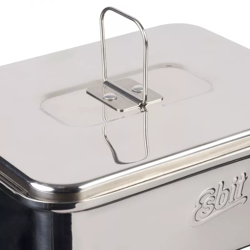Set da cucina da campeggio ESBIT CS1100ST — alluminio e acciaio inox, 1,1 L, 659 g, nero/argento