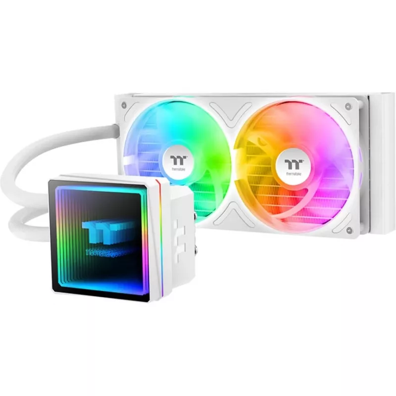 Dissipatore a liquido per CPU All-in-One THERMALTAKE TH240-S V3 ARGB Sync Snow Edition, radiatore 240 mm