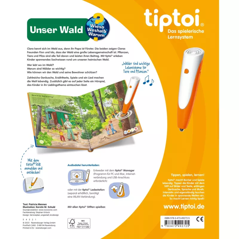tiptoi Perché? Come? Per quale motivo? Il nostro bosco, libro educativo