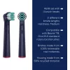 Beurer TB Clean Eco Green Planet testine spazzolino, blu scuro, confezione da 4