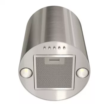 Cappa aspirante MAAN Elba Mini WPB 431 Satin, corpo in acciaio inox, altezza 400 mm, Ø310 mm, 120–300 m³/h, controllo elettronico