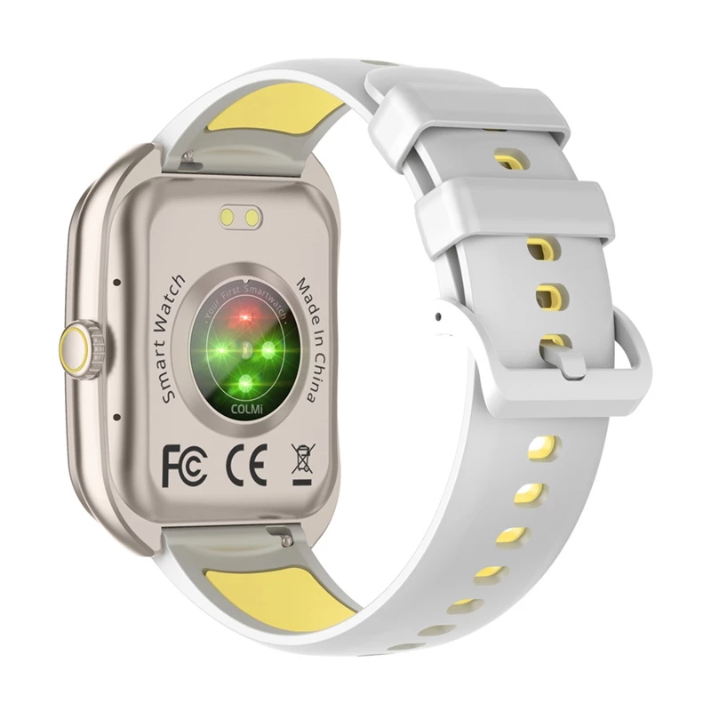 Smartwatch Colmi P86 oro con Bluetooth e cardiofrequenzimetro
