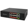 Switch di rete QOLTEC Fast Ethernet PoE 8xRJ45 con 2xRJ45 uplink