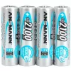 1x4 Ansmann maxE NiMH batteria ricaricabile Mignon AA 2100 mAh 5035052