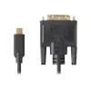 Adattatore per cavo video LANBERG CA-CMDV-10CU-0030-BK, USB Type-C a DVI-D, 3 m, nero
