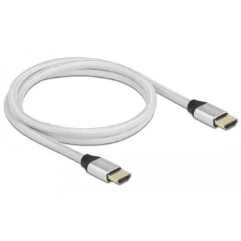 Cavo HDMI DeLOCK Ultra High Speed 48 Gbit/s 8K 60 Hz argento 1 m