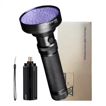 Torcia Superfire UV06 luce ultravioletta 395nm IP46 torcia portatile