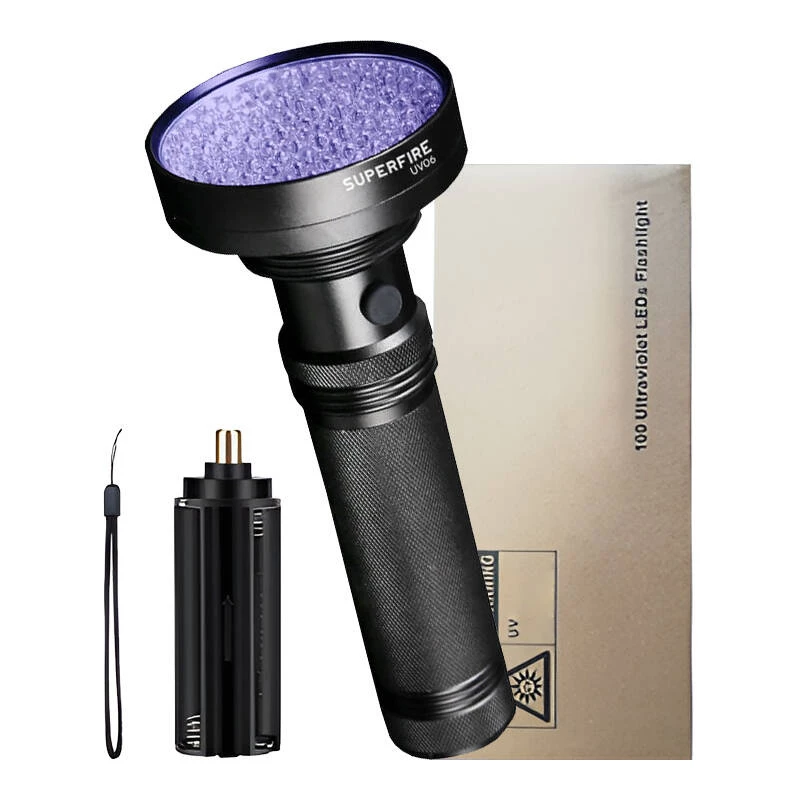 Torcia Superfire UV06 luce ultravioletta 395nm IP46 torcia portatile