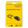 Mouse DeLOCK 12114 USB Type-C ottico ambidestro