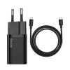 Caricabatterie rapido Baseus Super Si 1C 20W con cavo USB-C per Lightning 1m (nero)