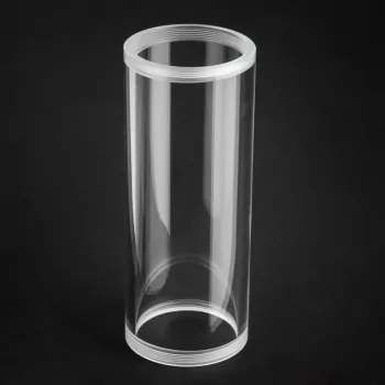 Tubo BitsPower Z-Tube 150 tubo trasparente Ø60 mm lunghezza 150 mm capacità liquido refrigerante 0,274 L