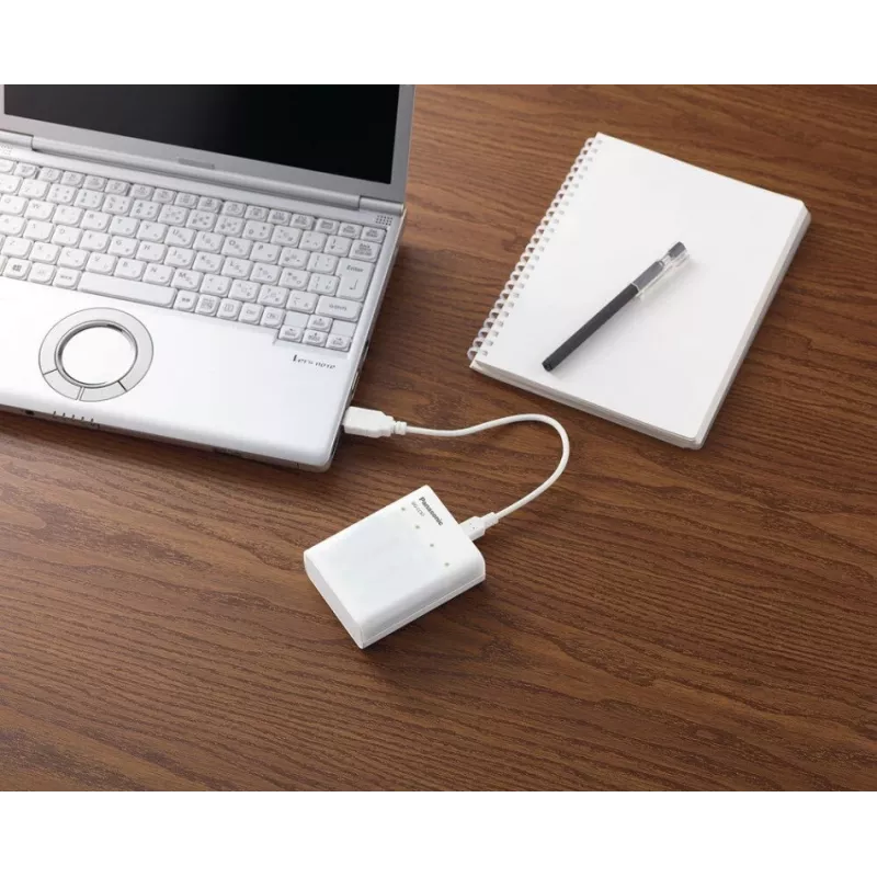 Caricabatterie USB PANASONIC Eneloop Smartplus BQ-CC87 + 4x AA 2000 mAh (K-KJ87MCD40USB)