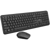 Set tastiera e mouse senza fili CANYON CNS-HSETW02-UK/US nero velvet — set combo wireless compatto con ricevitore USB
