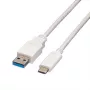 VALUE - cavo USB - USB 3.0 (M) a USB Type-C (M) - 5 V - 900 mA - 50 cm - bianco (11.99.9010)