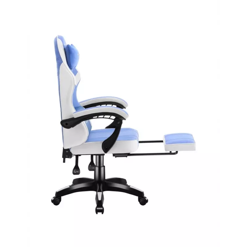 Sedia da gaming huzaro Force 3.7 blu — design ergonomico, regolabile in altezza