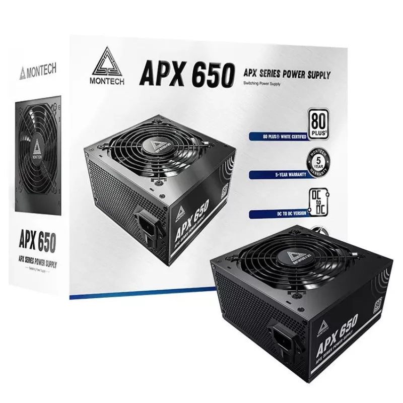 Montech APX650 alimentatore 650 W 20+4 pin ATX ATX nero