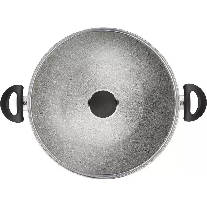 Padella Wok Ballarini Ferrara FERR8KD.36D 36 cm, rivestimento in granito, due manici e coperchio