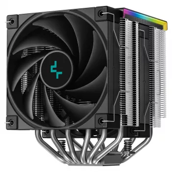 Dissipatore ad aria CPU DeepCool AK620 Digital SE, dual-tower, 6x heatpipe Ø6mm, 2x ventole PWM da 120mm, RGB, altezza 161 mm