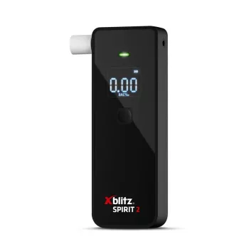 Etilometro Xblitz Spirit 2 etilometro compatto, BAC 0–4%, precisione 1%, LCD, 111×35×24 mm, 77 g, 2 batterie da 1,5 V, 2 pz.