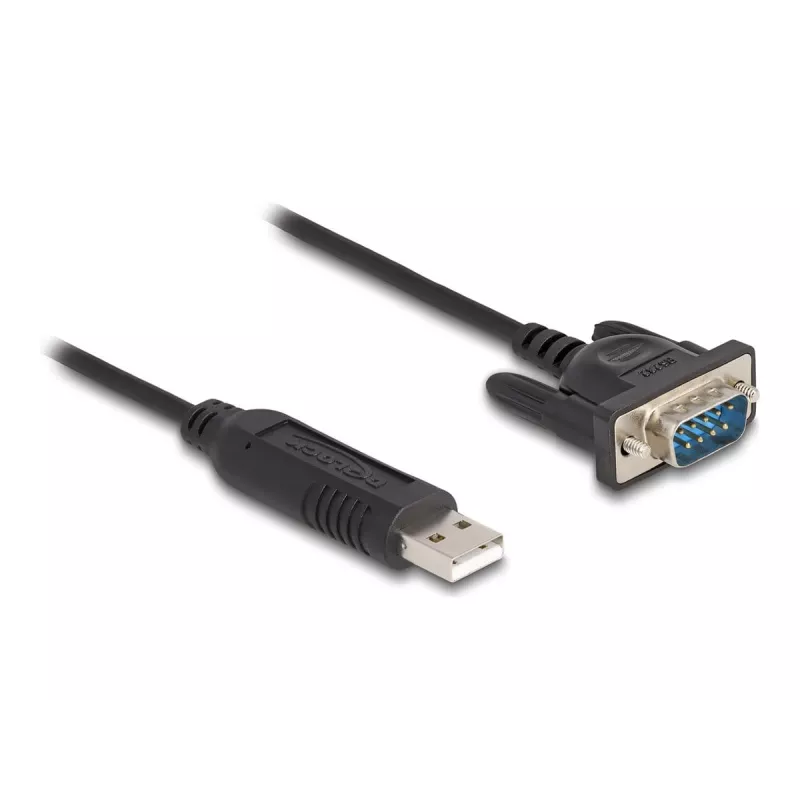 DeLOCK adattatore USB 2.0 su seriale RS-232 50 cm FTDI nero