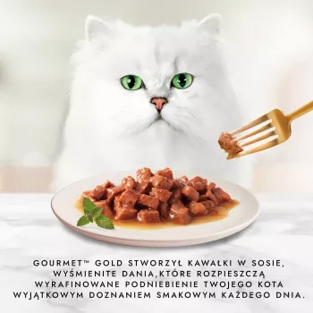 Cibo umido per gatti Purina Nestlé GOURMET Gold Adult 85 g — pollo e salmone, proteine 7%, umidità 82%
