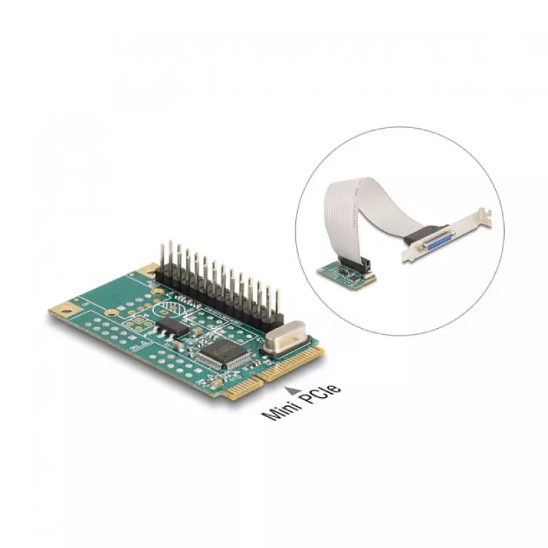 Adattatore parallelo interno DeLOCK 95275 Mini PCI Express verde