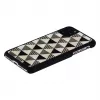 Custodia per smartphone iKins per iPhone 11 Pro Max, design piramidi nero, guscio rigido protettivo