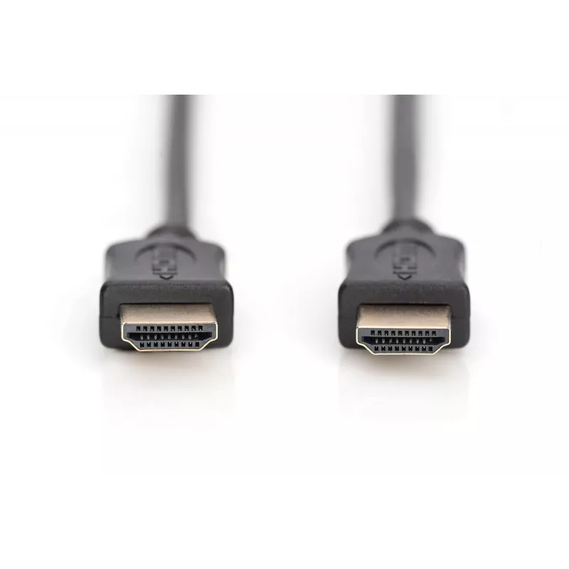 Assmann cavo di collegamento HDMI High Speed, Type-A M/M, 5,0 m, con Ethernet, ex HDMI 1.4, UL, nero, oro (AK-330114-050-S)