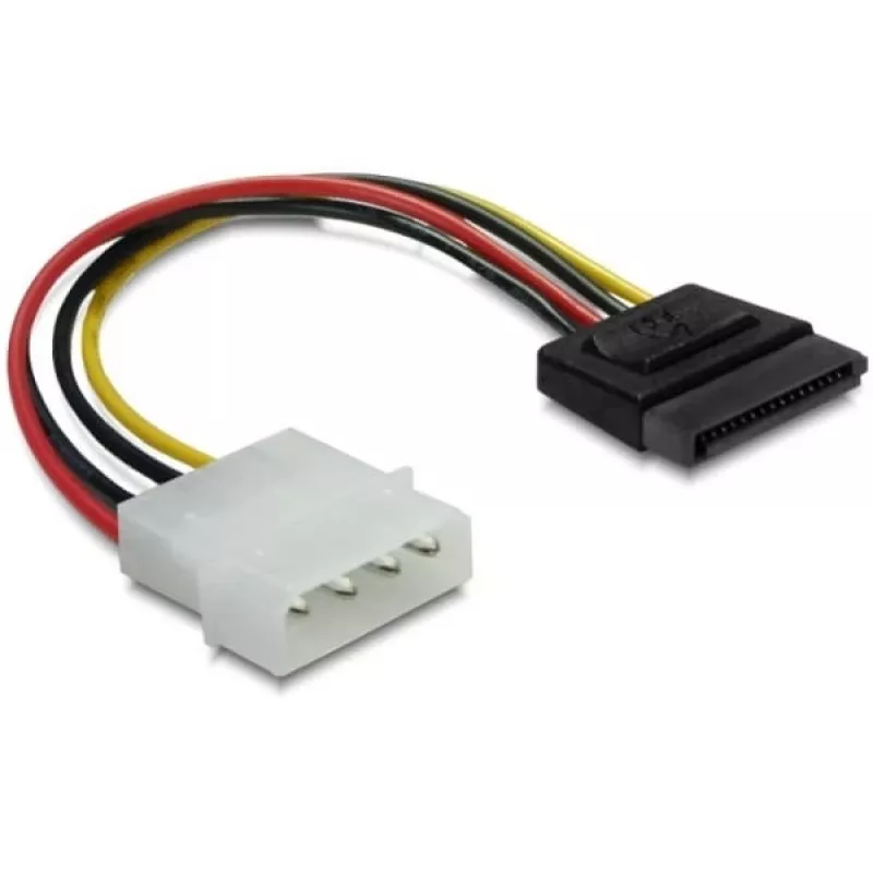 Cavo di alimentazione SATA HDD DeLOCK B40160100 connettore maschio 4 pin dritto 0,12 m