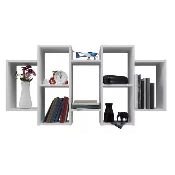 Mensola a parete Top e Shop BILBAO 7.0 BI – truciolare da parete, bianco