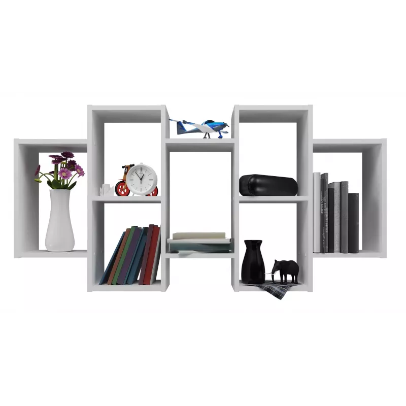Mensola a parete Top e Shop BILBAO 7.0 BI – truciolare da parete, bianco