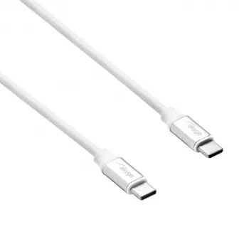 Cavo USB-C a USB-C Akyga AK-USB-41, USB 2.0, 60 W, 1,8 m, bianco