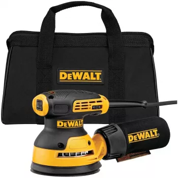 Levigatrice orbitale DeWalt DWE6423-QS, 280 W, 8.000–12.000 OPM, corsa di levigatura 2,6 mm, 1,28 kg